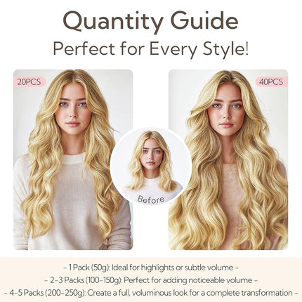 hotbanana Tape in Hair Extensions Human Hair 12 Inch