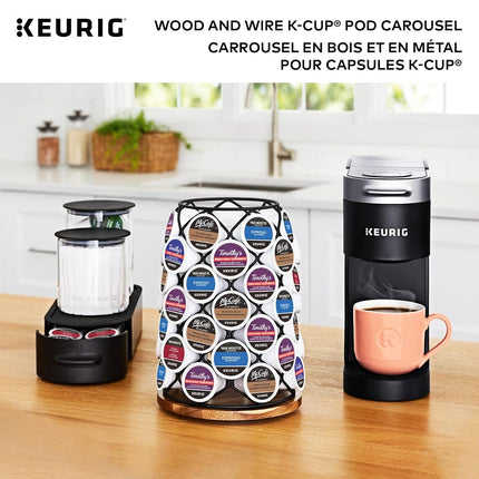 K-Cup Pod Wood & Wire Carousel