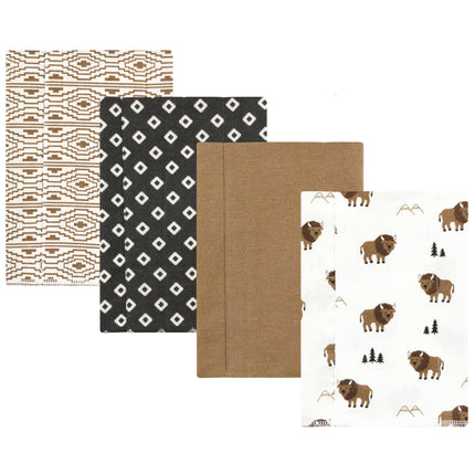 Hudson Baby Unisex Baby Cotton Flannel Burp Cloths