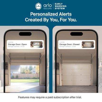 Arlo Pro Security Camera (6th Gen - 2025 Release) - 2K HDR, Battery Power, Event Captions, Emergency Response, 1-Month Trial of Secure Plan, 160° Field of View, Dual-Band WiFi, Spotlight, 4 Cam, White