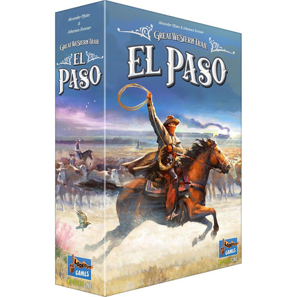 Asmodee | Great Western Trail El Paso | 1-4 Players | 60-90 Mins | Ages 12+ | Board Game | Perfect Game for Game Nights When There is not Enough time for the core GWT Games by Lookout Games