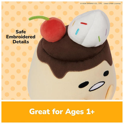 GUND Plush 9in Gudetama Flan Dessert
