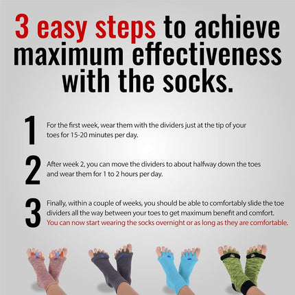 The Original Foot Alignment Socks Green L