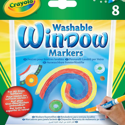 CRAYOLA Washable Window Markers - Assorted Colours