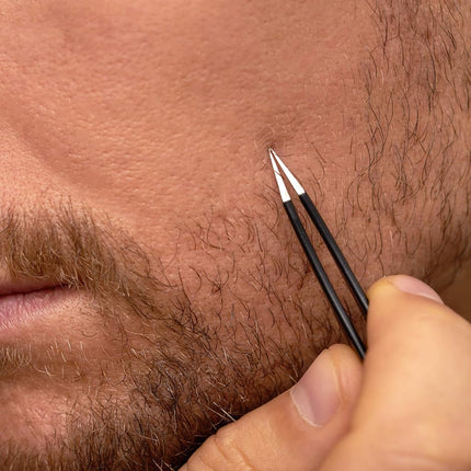 TWEEZERMAN GEAR Men's Perfect Eyebrow Plucking Tweezers - Black