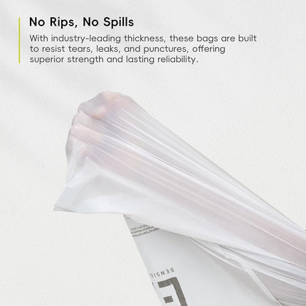 EKO Extra Strong 21 Gallon Large Trash Bags, Heavy-Duty Drawstring Kitchen & Household Garbage Bags (80L), Leak-Resistant, 110 Count, Code G