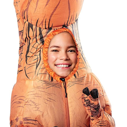 Rubie's Costume Co Disfraz Hinchable de T-Rex Jurassic World para Niño de 5 a 7 Años 610821 Marrón