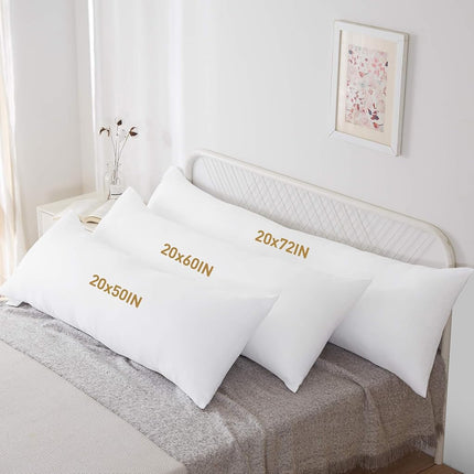 Oreiller corporel moelleux Acanva pour adultes et femmes enceintes, oreiller long et doux pour les dormeurs latéraux