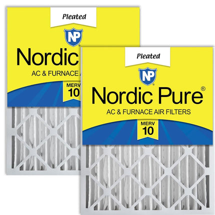 Nordic Pure 16x20x4 MERV 10 Pleated AC Furnace Air