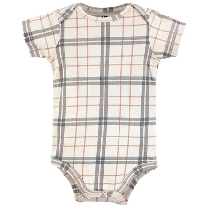 Bodysuits de algodón unisex para bebé de Hudson Baby, pajarita a cuadros, 18-24 meses