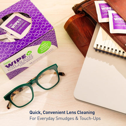 Paños para lentes Flents WIPE'N, transparentes, 75 unidades