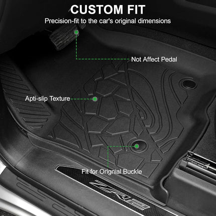 LUMWAY Floor Mats for 2019-2026 Chevy Silverado & Sierra 1500