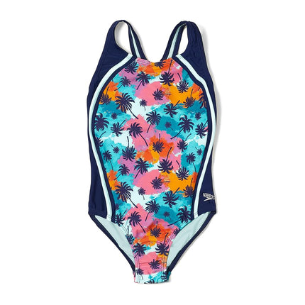Traje de baño estampado deportivo Speedo para niña