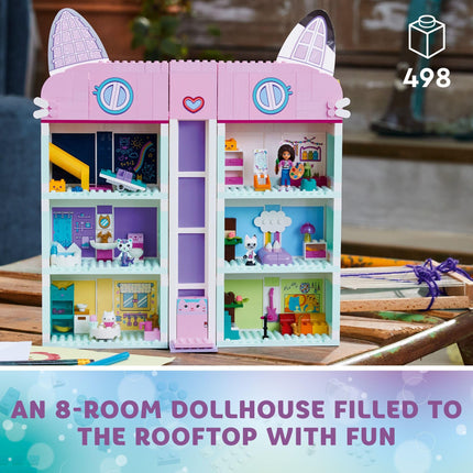 LEGO Gabby's Dollhouse Building Toy - Pretend Play Toy Figures & Playsets for Girls & Boys, Ages 4+ Years - Gift for Birthdays - 8 Room Dollhouse W/ 4 Minifigures - 10788
