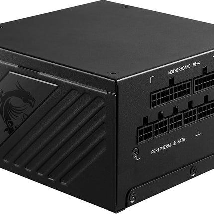 MSI MPG A1000G Gaming Power Supply - 80 Plus Gold Certified 1000W - 0% RPM Mode - Fully Modular - 100% Japanese 105 degree C Capacitors - Compact Size - ATX PSU