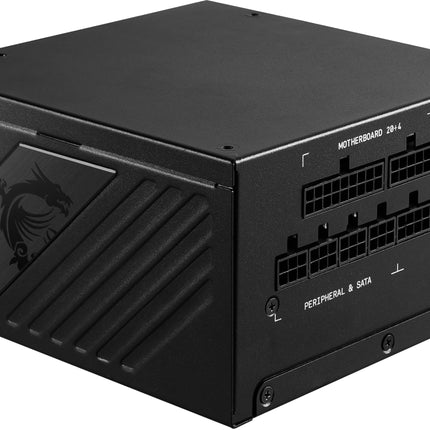 MSI MPG A1000G Gaming Power Supply - 80 Plus Gold Certified 1000W - 0% RPM Mode - Fully Modular - 100% Japanese 105 degree C Capacitors - Compact Size - ATX PSU