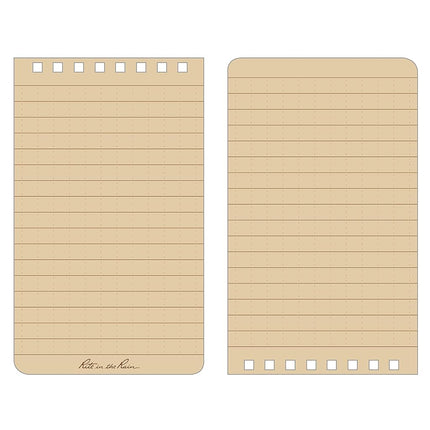 Rite in the Rain Weatherproof 3" x 5" Top Spiral Notebook Kit: MultiCam CORDURA Fabric Cover, 3" x 5" Tan Notebook, and Weatherproof Pen (No. 935M-KIT)