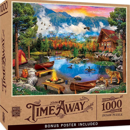 MasterPieces 1000 Piece Jigsaw Puzzle for Adults, Family, Or Youth - Sunset Canoe - 19.25" x26.75