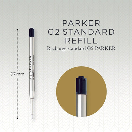 Parker Ballpoint Pen Refills | Medium Point | Black QUINKflow Ink | 3 Count