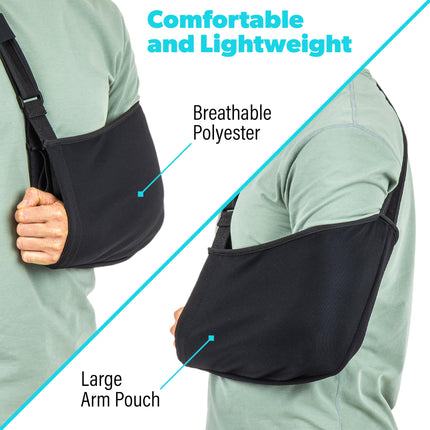 GoSports Cabestrillo para lesiones de hombro, codo y desgarro del manguito rotador - Cabestrillo ajustable para hombres y mujeres - Cabestrillo para brazo izquierdo y derecho