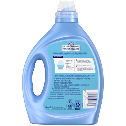 Snuggle Liquid Fabric Softener, 2X Concentrated, Blue Sparkle, 200 Loads, 80 fl. oz.
