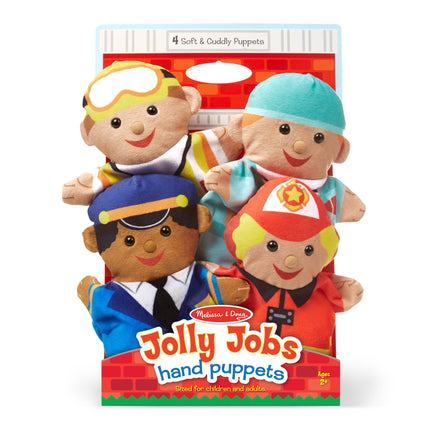 Melissa & Doug Títeres de mano Jolly Helpers | Títeres y Teatros | Peluche | 2+ | Regalo para niño o niña