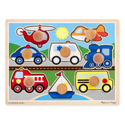 Melissa & Doug Vehicles Jumbo Peg Puzzle