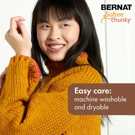 Bernat Softee Chunky Forest Yarn - (Pack of 3) 100g/3.5oz - Acrylic - 6 Super Bulky - 108 Yards - Knitting/Crochet