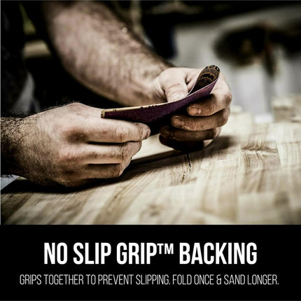 3M Pro Grade No-Slip Grip Advanced Sandpaper, 120 Grit, 9-Inch x 11-Inch, Pack of 20