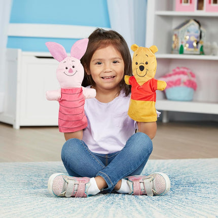 Melissa & Doug Winnie The Pooh Soft & Cuddly Hand Puppets Plush