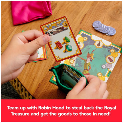 Spin Master Games, Disney Robin Hood Sheriff de Nottingham, Juegos de mesa familiares, Juegos de mesa de Disney para la noche en familia, 3-5 jugadores, para mayores de 10 años