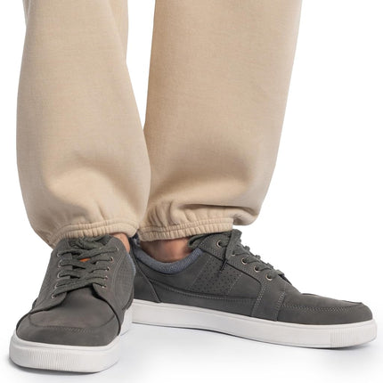 Fruit of the Loom Eversoft Men's Tracksuit Bottoms Fleece Jogging Bottoms with Pockets, Relaxed Fit, Moisture Wicking, Breathable, Tapered Sweatpants, Khaki Heather, 4XL