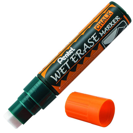 Pentel Arts Wet Erase Chalk Marker, Jumbo Tip, Ora