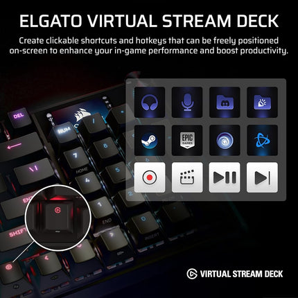 Corsair Vanguard PRO 96 Wired Hall Effect Magnetic Mechanical Gaming Keyboard � 96% Layout, MGX Hyperdrive Switches, 8000Hz Polling, Rapid Trigger, Virtual Stream Deck, SOCD Flashtap, QWERTY US