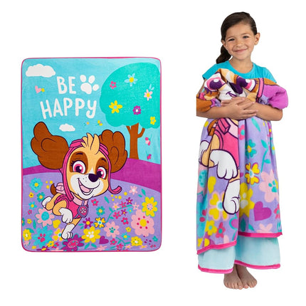 Manta de microfibra ultrasuave para niños Franco, 117 cm x 152 cm, La Patrulla Canina Skye Niñas