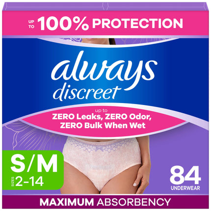 Always Discreet Adult Incontinence Underwear for W