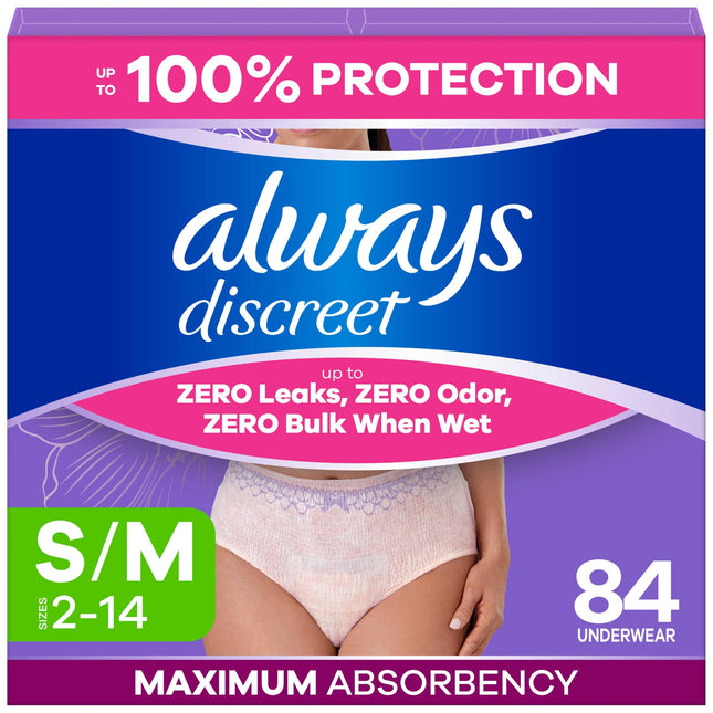 Always Discreet Adult Incontinence Underwear for W