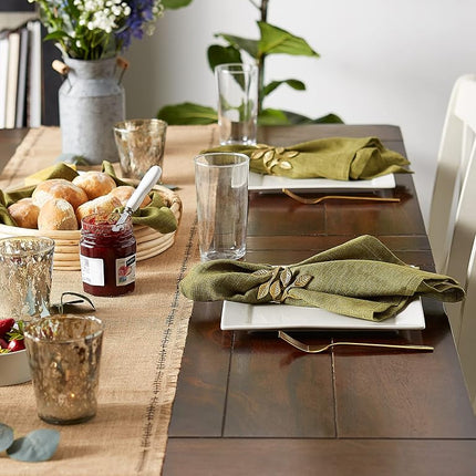 DII Tabletop Collection, Cotton, Olive Green, 20" x 20" (Set of 6)