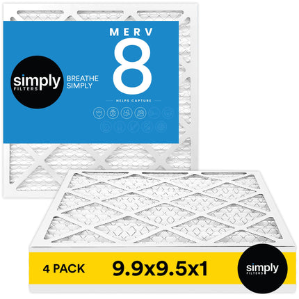 Simply by MervFilters, 9.9x9.5x1 Air Filter, MERV 