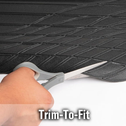 Custom Accessories Armor All 78919 Heavy-Duty Rubber Trunk Cargo Liner Floor Mat Trim-to-Fit for Car, SUV, Van and Trucks, Black