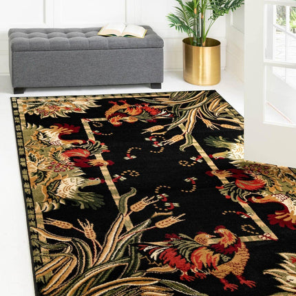 Unique Loom Barnyard Collection Area Rug - Farm (4