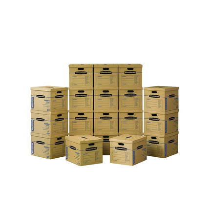 BANKERS BOX SmoothMove Classic Moving Boxes, Tape-