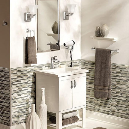 Moen YB5161CH Voss Iluminación de Baño Un Globo, Cromo