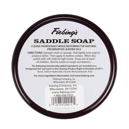 (Black, 350ml) - Fiebing's Saddle Soap