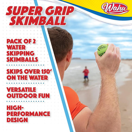 Wahu Super Grip Skimball 2-Pack Green/Orange