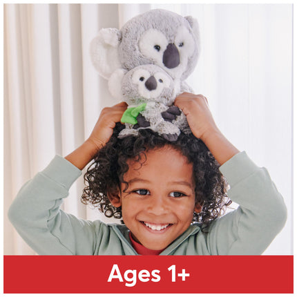 GUND Zozo el oso koala con peluche de Joey para mayores de 1 año, gris/blanco, 10 pulgadas