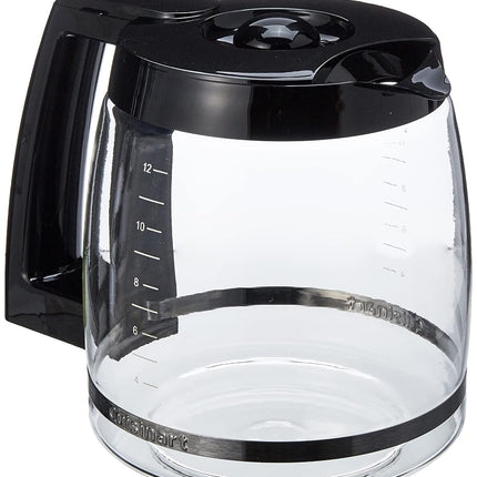 Cuisinart 12-Cup Replacement Glass Carafe, Black, 12 Cup