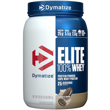 Dymatize Elite - Whey Protein - Cookies & Cream - (2lb) 907g 907g
