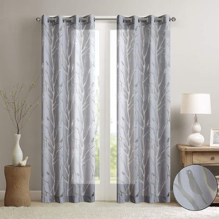 Madison Park Semi Sheer Curtain Modern Contemporar