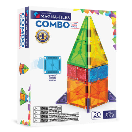 Magna-Tiles Combo 20-Piece Magnetic Construction S